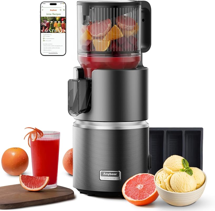 Anybear Cold Press Masticating Juicer with 4.9