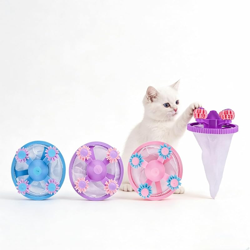 Floating Mesh Pet Hair Remover (4-Pack) for Laundry - Dog Hair & Lint 