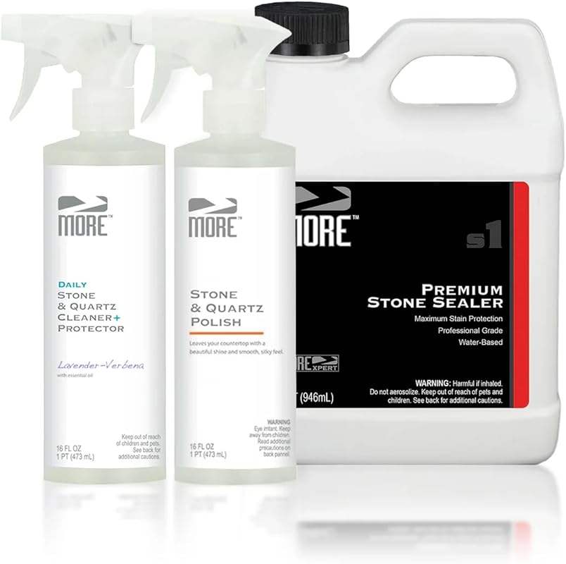 MORE Countertop Cleaning, Sealing & Protection Kit for Granite, Marble