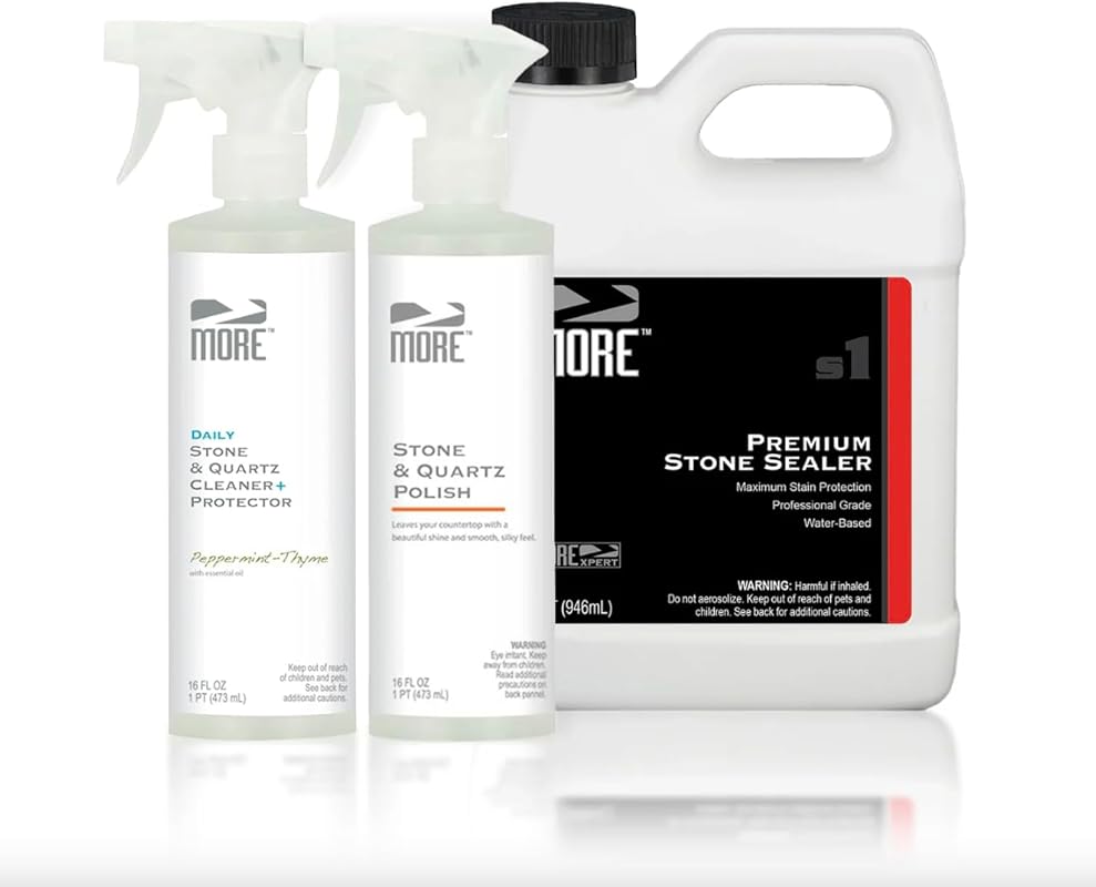 MORE Countertop Cleaning, Sealing & Protection Kit for Granite, Marble