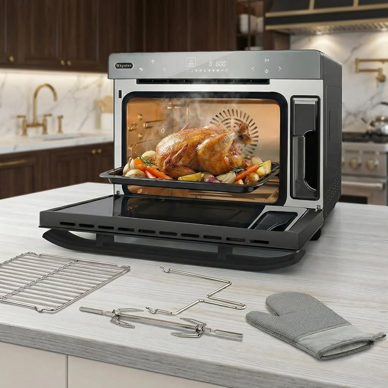 Whynter TSO-488GB-2 40QT 10-in-1 Combi Steam Oven & Air Fryer, Multi-F