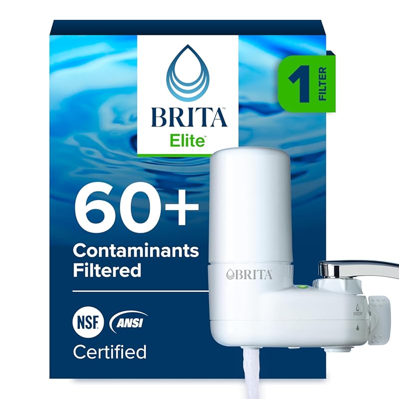 Brita Faucet Mount Water Filter System; No-Wait Filtration for Kitchen