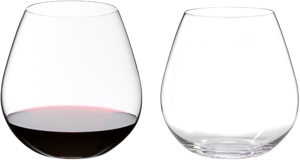 Riedel O Crystal Pinot Noir Wine Tumblers, Set of 2, Stemless Design f