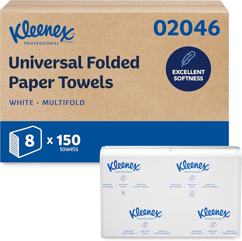 Kleenex Professional 02046 Universal Multifold Paper Towels with Absor