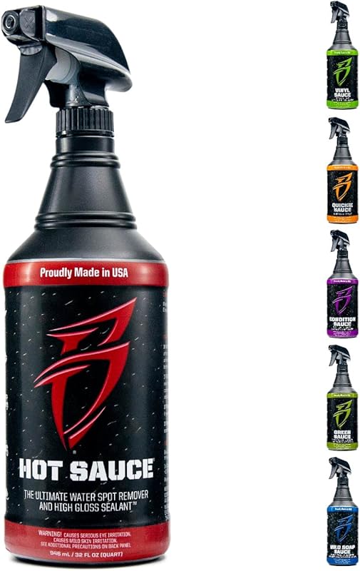Boat Bling Hot Sauce Premium Hard Water Spot Remover with Wax Sealant,