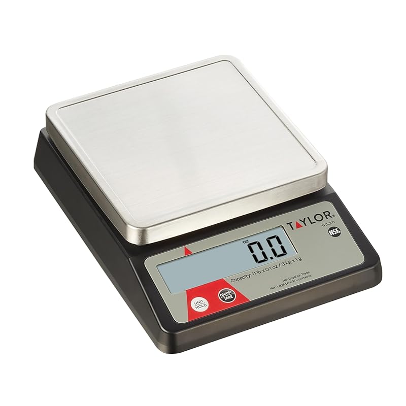 Taylor TE10FT Commercial Digital Portion Control Scale 11lb, NSF, Stai