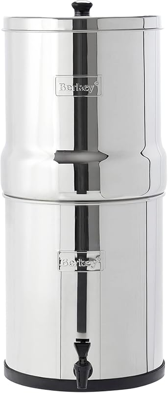 Big Berkey Gravity-Fed Stainless Steel Countertop Water Filter System: