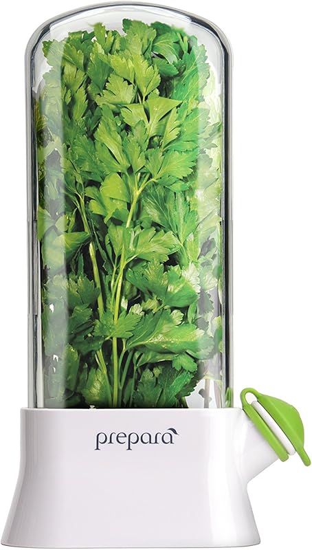 Prepara Herb Savor Eco - White/Green Herb Keeper for Fresh Produce Sto