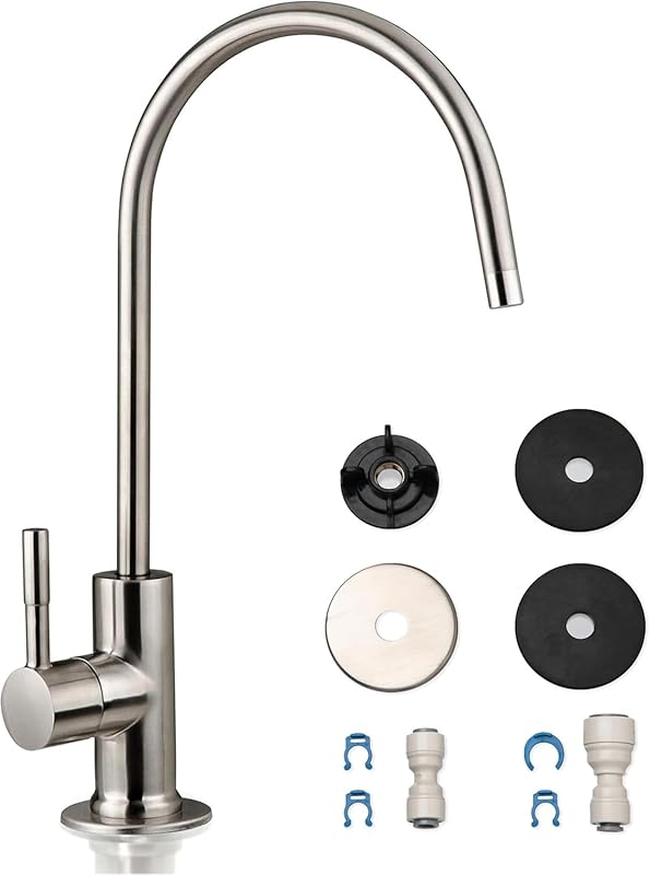 iSpring GA1-BN Heavy-Duty Lead-Free Stainless Steel RO Faucet for Kitc