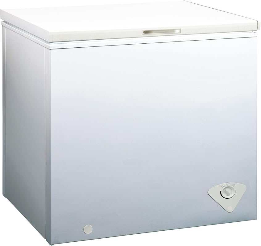 Midea WHS-258C1 7.0 Cu Ft Single Door Chest Freezer, White, Ideal for