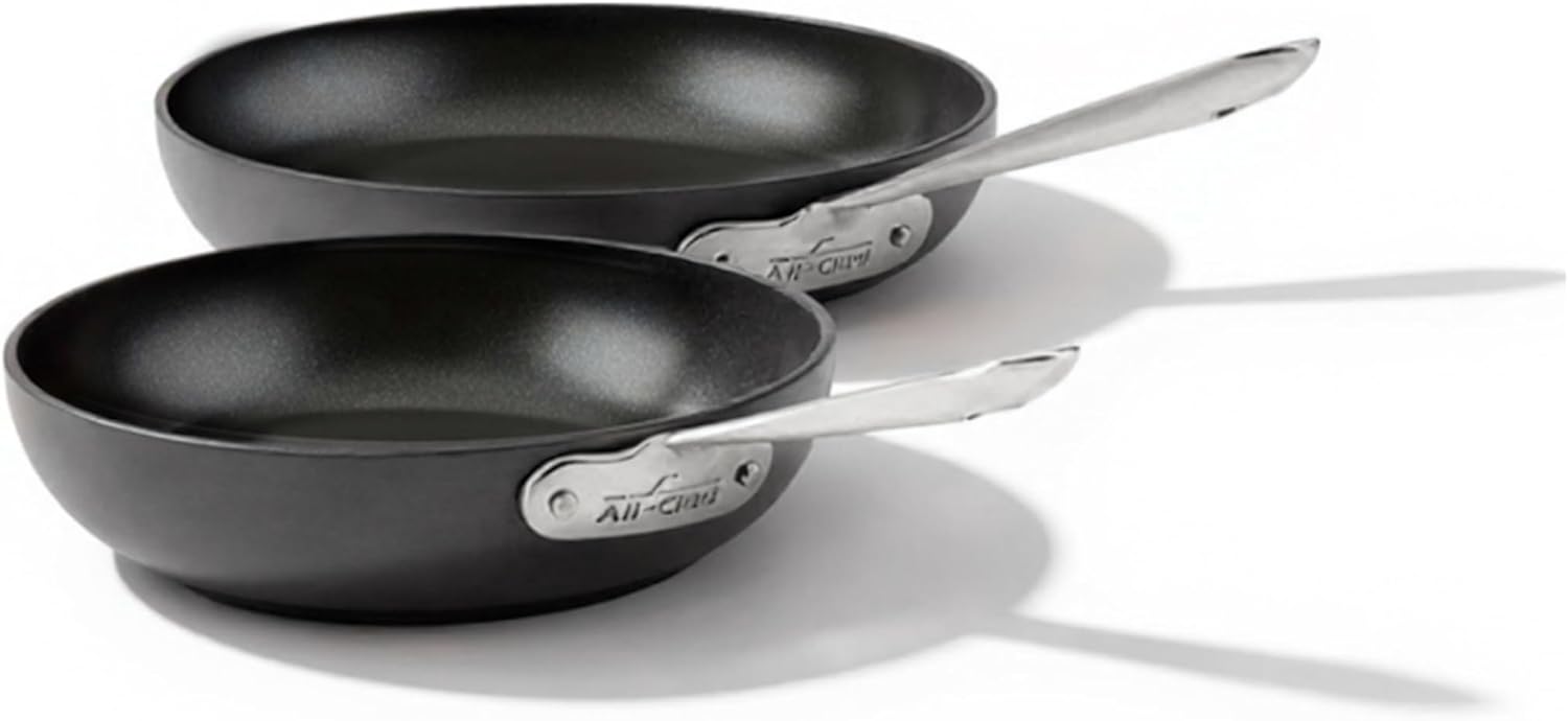 All-Clad HA1 Hard Anodized Non-Stick Fry Pan Set (2-Piece) Induction &