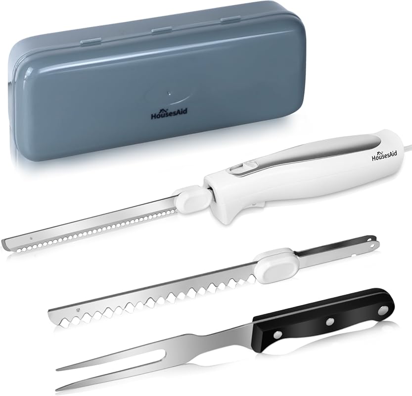 Electric Carving Knife Set for Meat, Bread