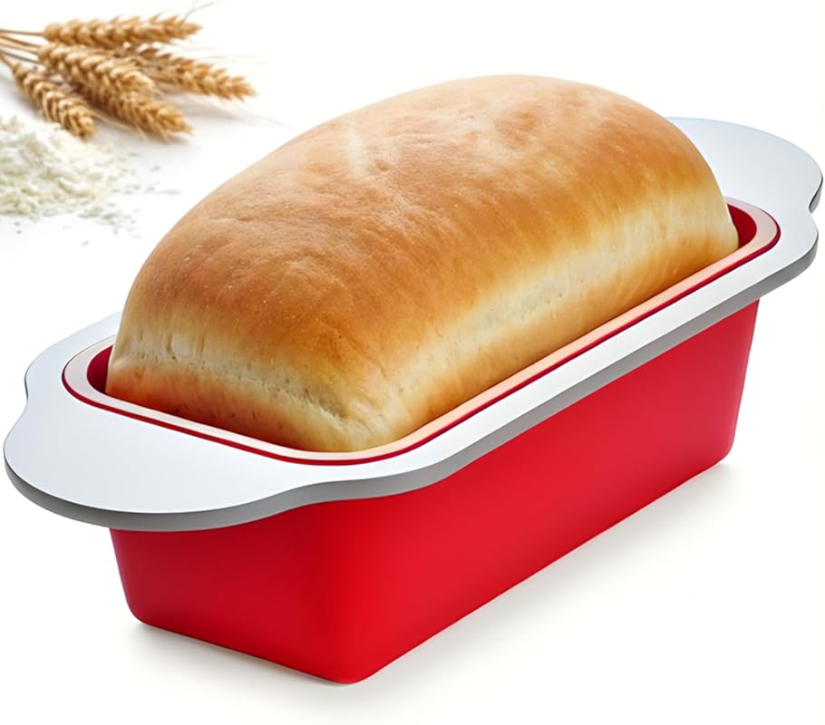 Boxiki Kitchen Premium Non-Stick Silicone Bread Loaf Pan, 9x5 Inch, St
