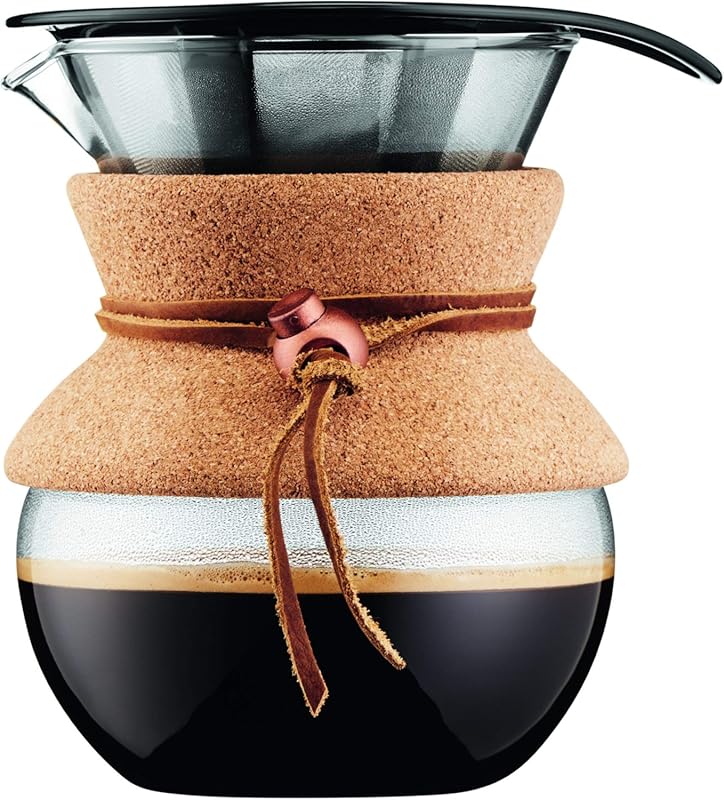 Bodum 17oz Pour Over Coffee Maker with Borosilicate Glass Carafe, Reus