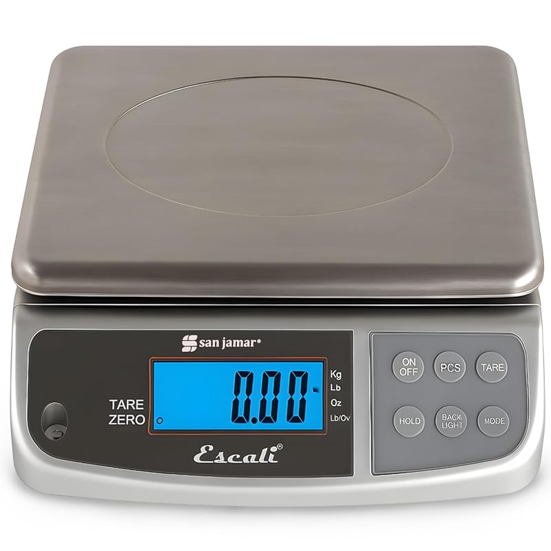 Escali Promzr M-Series Digital Kitchen Scale 33lb with Display Hold fo