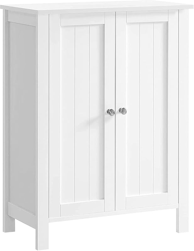 VASAGLE Freestanding Floor Storage Cabinet with 2 Adjustable Shelves,