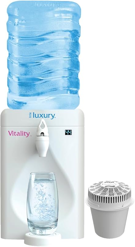 Little Luxury Vitality Mini Countertop Water Cooler with Filter and Re