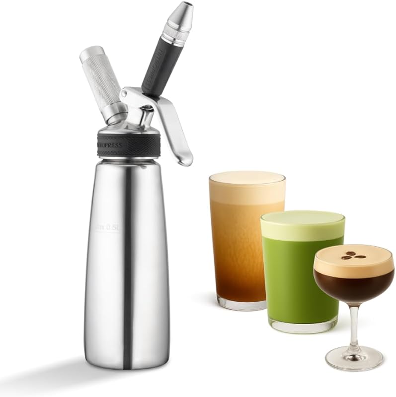 Original NitroPress Portable Nitro Cold Brew Coffee Maker, N2 Cartridg