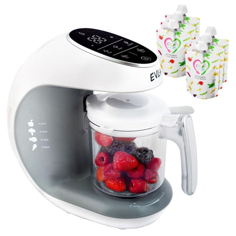EVLA'S Baby Food Maker: Steamer, Blender, Processor for Homemade Meals