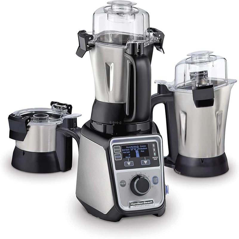Hamilton Beach Professional 4-in-1 Juicer Mixer Grinder, 1400W Motor, 
