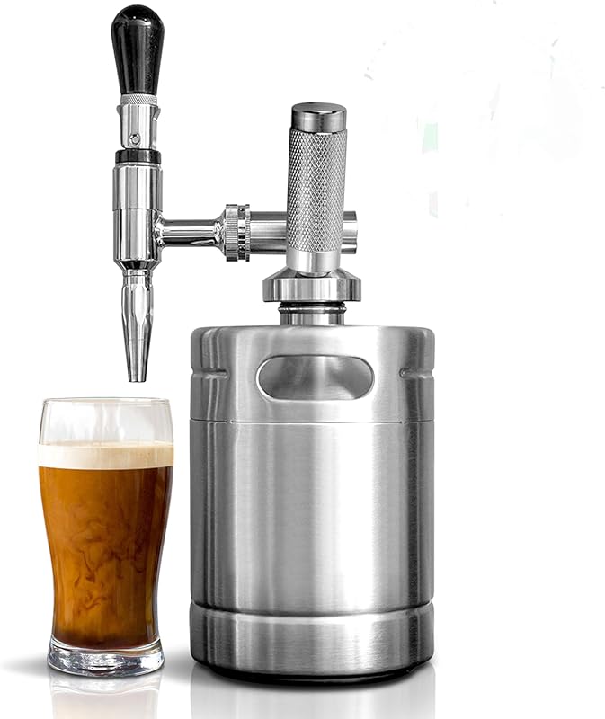 NutriChef NCNTROCB10 Stainless Steel Nitro Cold Brew Coffee Maker, Hom