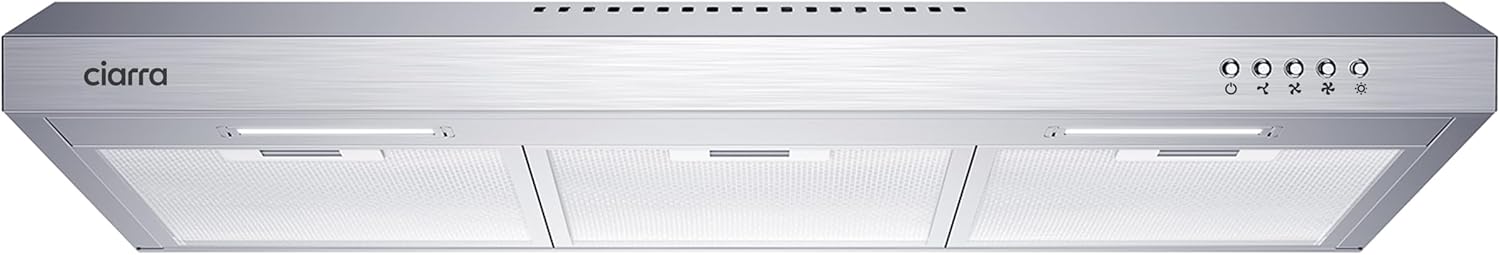 CIARRA CAS75918A 30-Inch Under Cabinet Range Hood, Ducted/Ductless Con