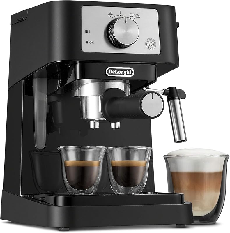 De'Longhi Stilosa Compact 15 Bar Manual Espresso Machine with Milk Fro