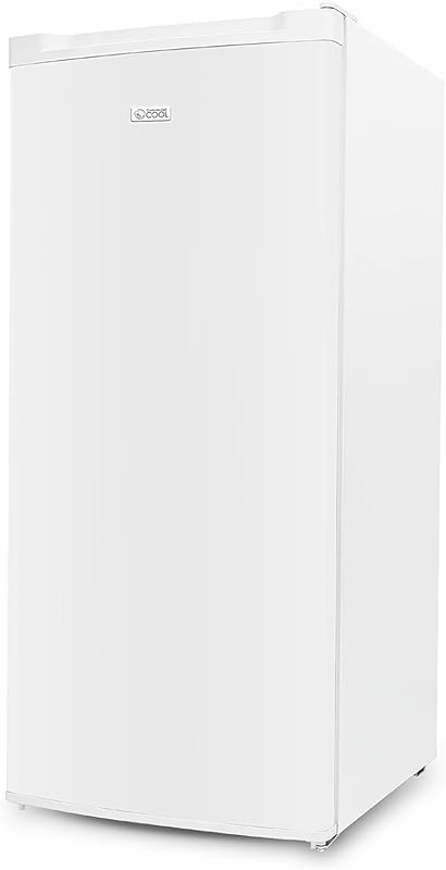 Commercial Cool 5 Cu Ft Upright Freezer, White Stand Up Freezer with R