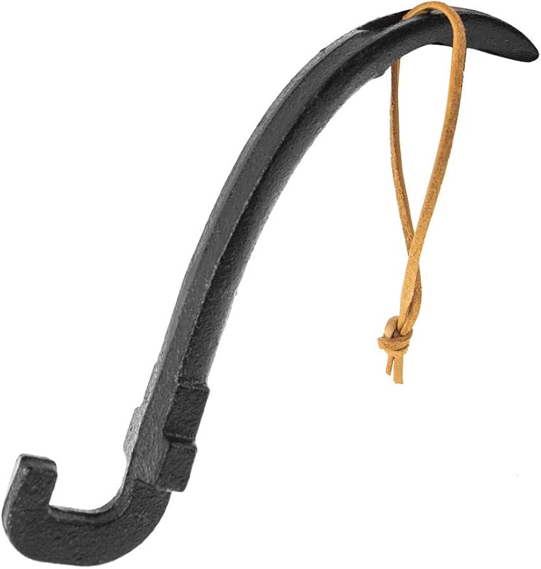 AJinTeby Cast Iron Universal Grill Grate Lifter for Charcoal, Gas, BGE