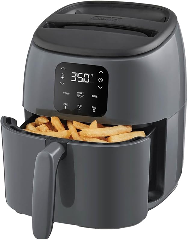 Dash Digital Tasti-Crisp 2.6 Qt Air Fryer, Compact Electric, AirCrisp,