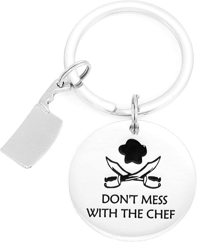 HUTIMY Chef Gifts Keychain for Cooks, Men & Women; Culinary Themed Bak