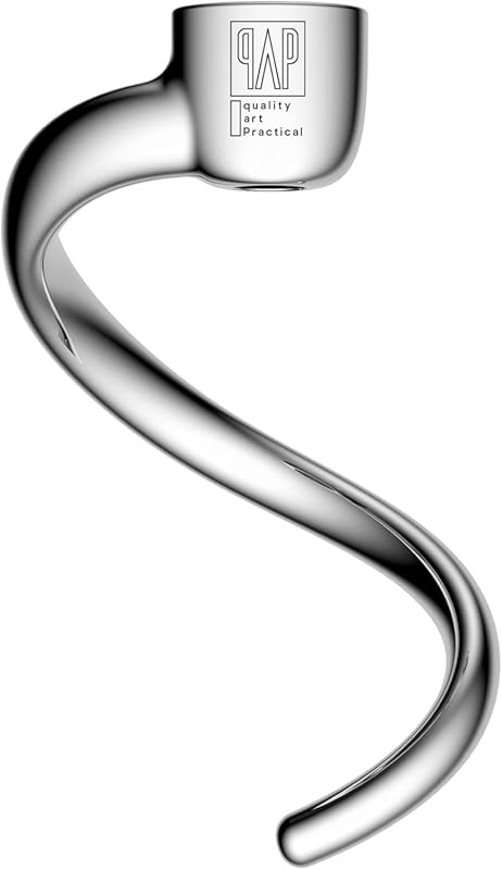 Stainless Steel Spiral Dough Hook for KitchenAid 4.5-5QT Tilt-Head Mix