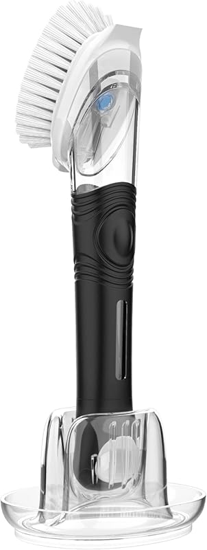 MR.SIGA Soap Dispensing Dish Brush Storage Set with Holder for Pot, Pa