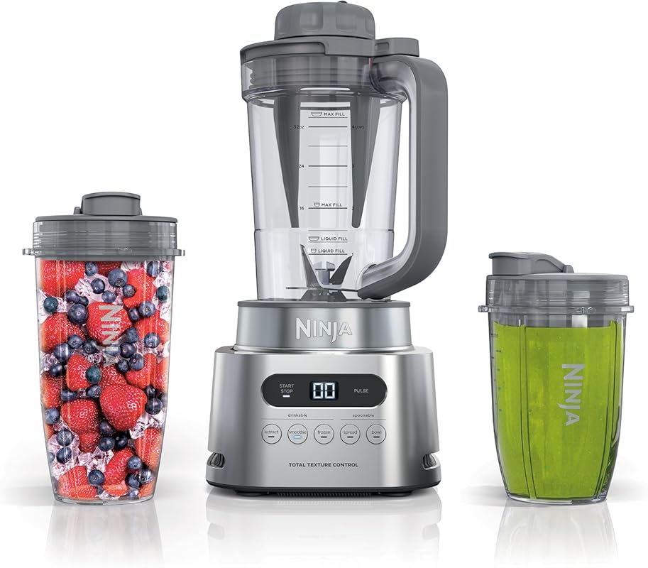 Ninja SS151 TWISTi Blender DUO: High-Speed 1600W Smoothie Maker & Nutr
