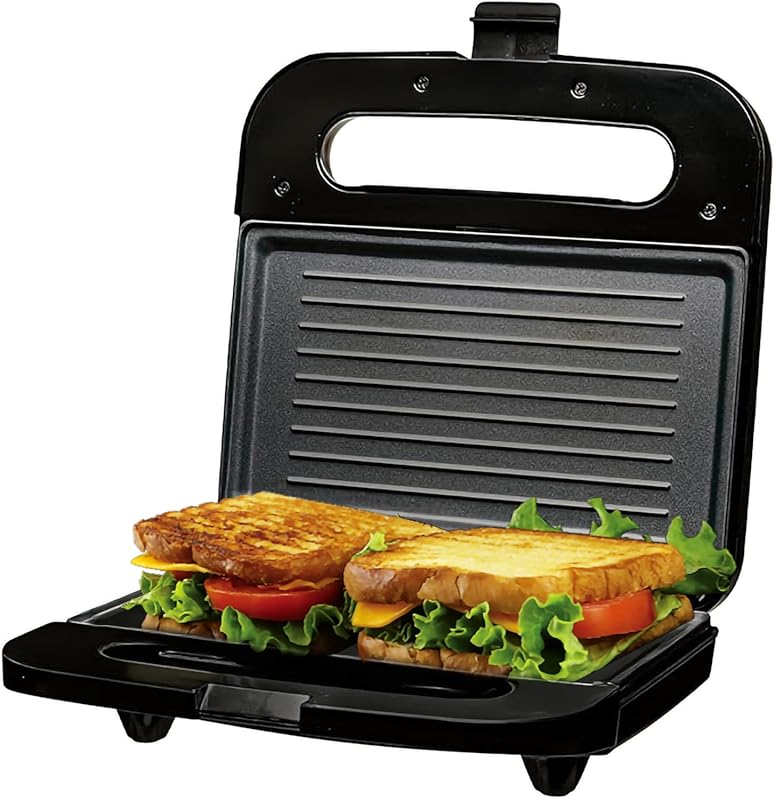 OVENTE GP0401B Electric Panini Press Grill & Compact Sandwich Maker wi