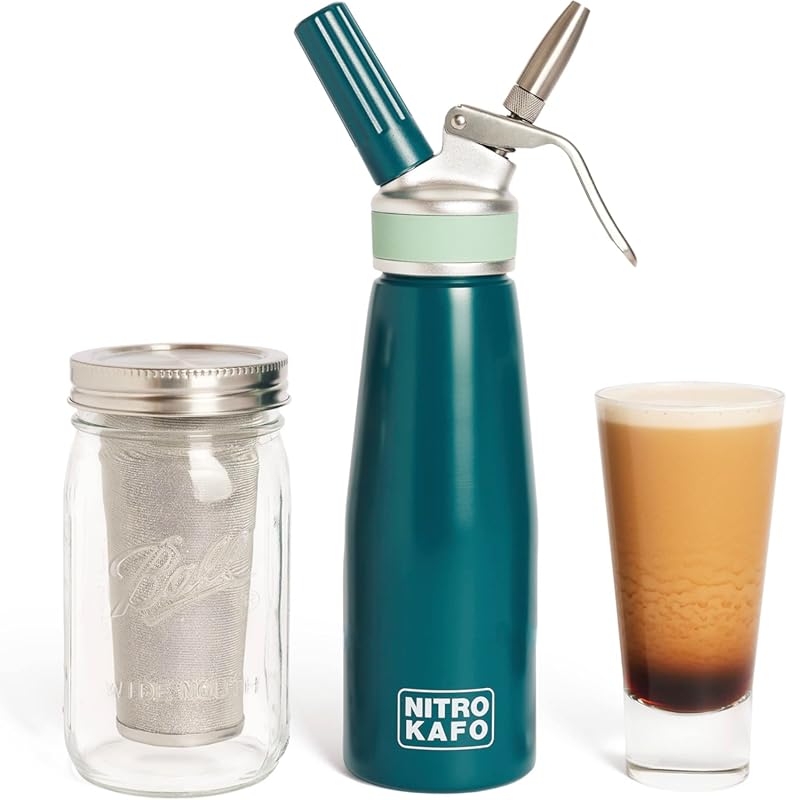 1L Aluminum Nitro Cold Brew Coffee Maker with Special Diffuser Nozzle