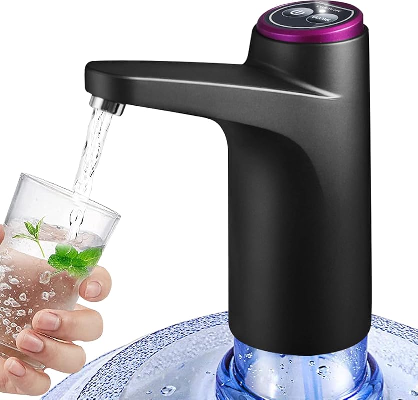 Portable Electric Water Dispenser Pump: 600ml Quantitative, USB Chargi