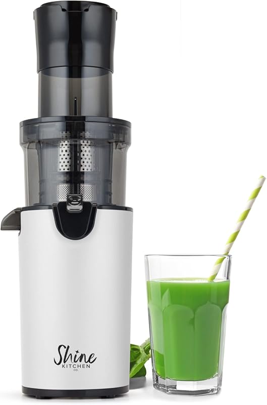 Shine Kitchen Co. SJX-1 Easy Cold Press Juicer, XL Feed Chute, Compact