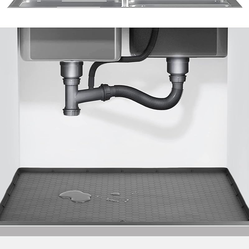 Gray Waterproof Silicone Under Sink Mat 28