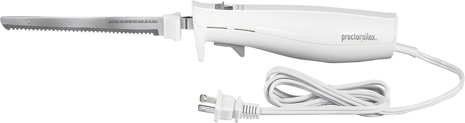 Proctor Silex Easy Slice Electric Knife for Meat, Bread, Poultry