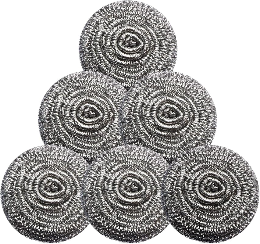 Heavy Duty Stainless Steel Scouring Pads: Metal Scrubbers for Kitchen,
