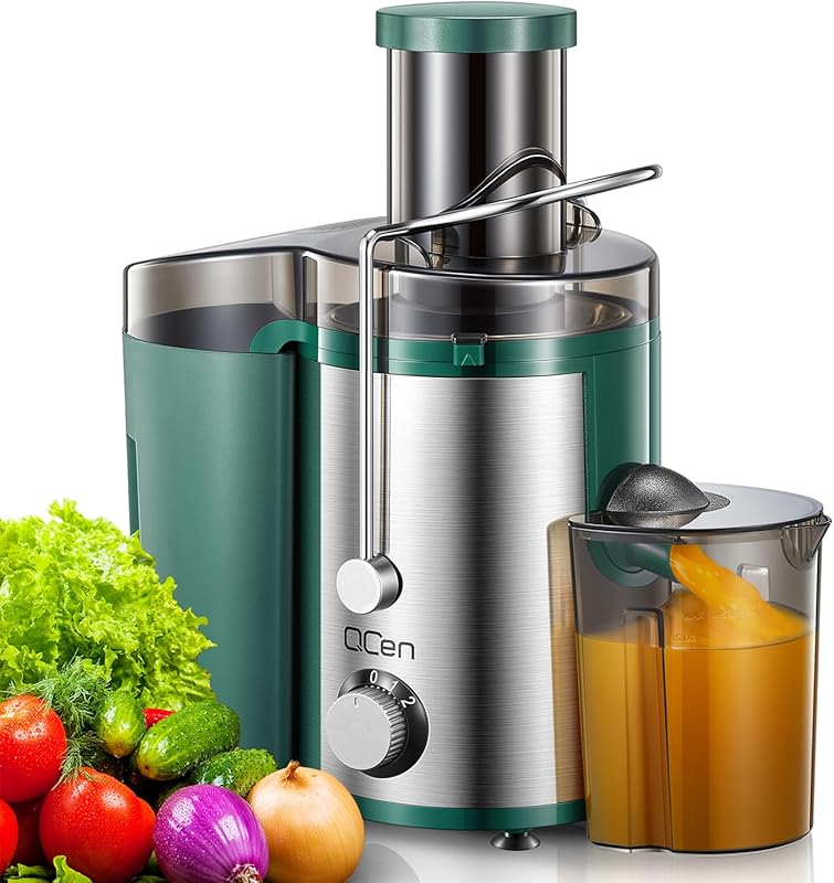 Powerful 800W Centrifugal Juicer with Wide 3” Chute for Fruits & Veget