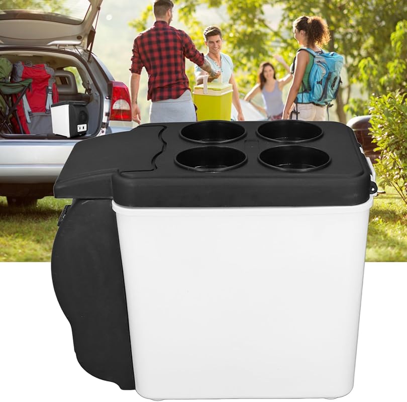 Portable 12V Car Refrigerator, 6 Liter Mini Fridge & Electric Cooler W