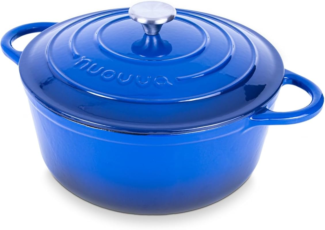 Nuovva 6.4 Quart Enamelled Cast Iron Dutch Oven Pot