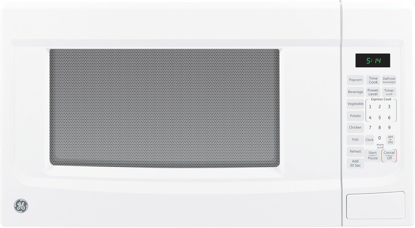 GE 1.4 Cu. Ft. Countertop Microwave Oven, Easy-to-Use, Compact Design,