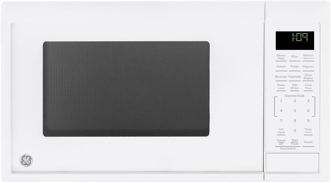 GE Compact Countertop Microwave Oven, 0.9 Cu. Ft., 900-watt, 7 Auto Se