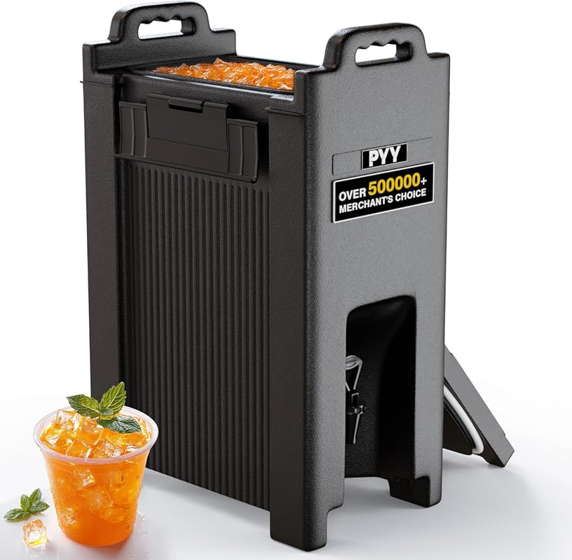 PYY 5 Gallon Insulated Beverage Dispenser, Hot/Cold Drink Container wi