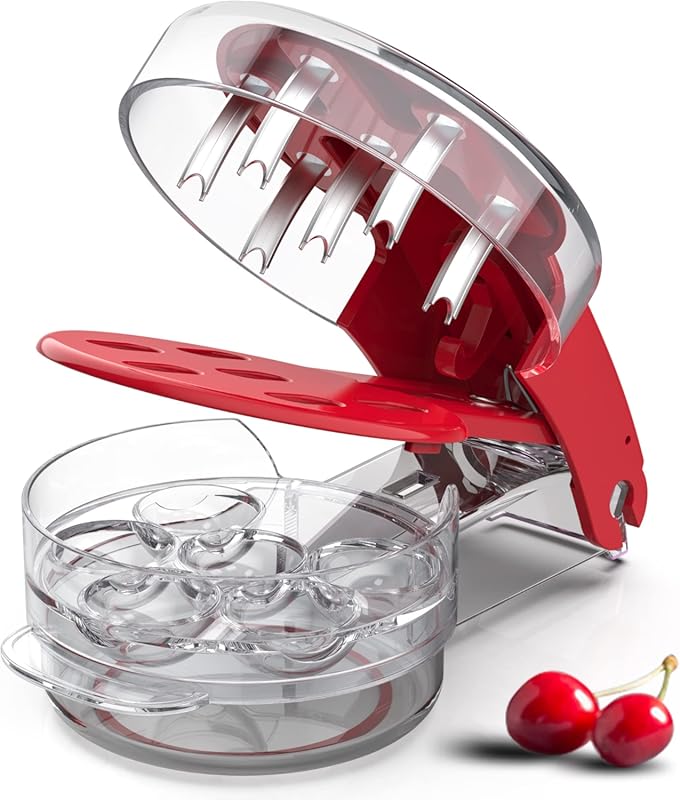 XSCQ Cherry Pitter Tool, Stainless Steel Corer with Lock Design, Anti-