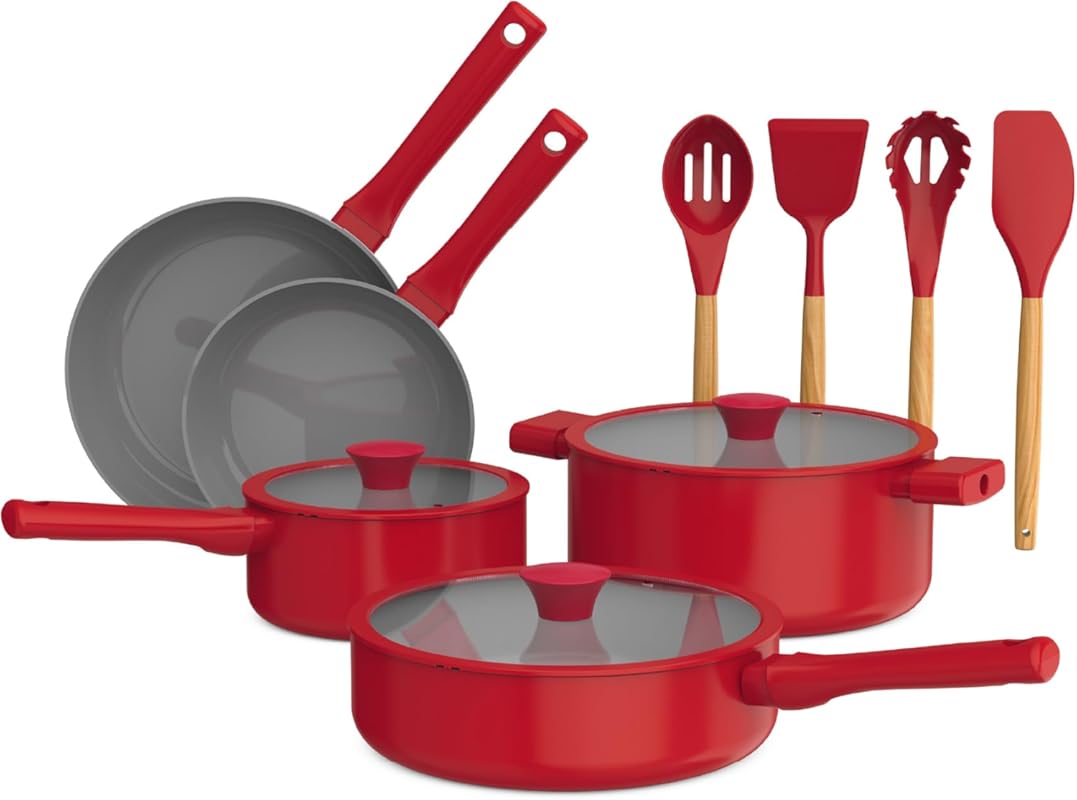 So Yummy by bella 12-Piece EverGood Nonstick Ceramic Cookware Set: Ove