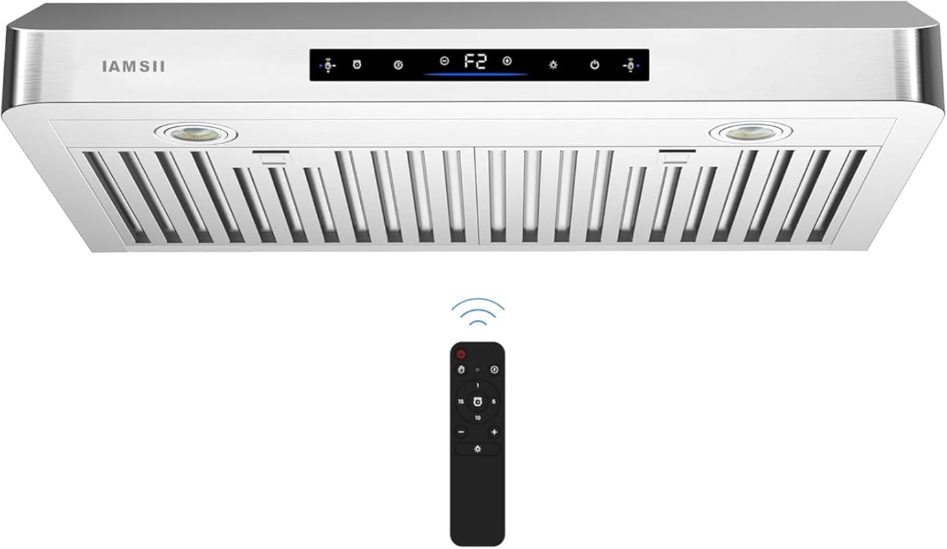 30-Inch Stainless Steel Under Cabinet Range Hood: 900 CFM, 4-Speed, Ge